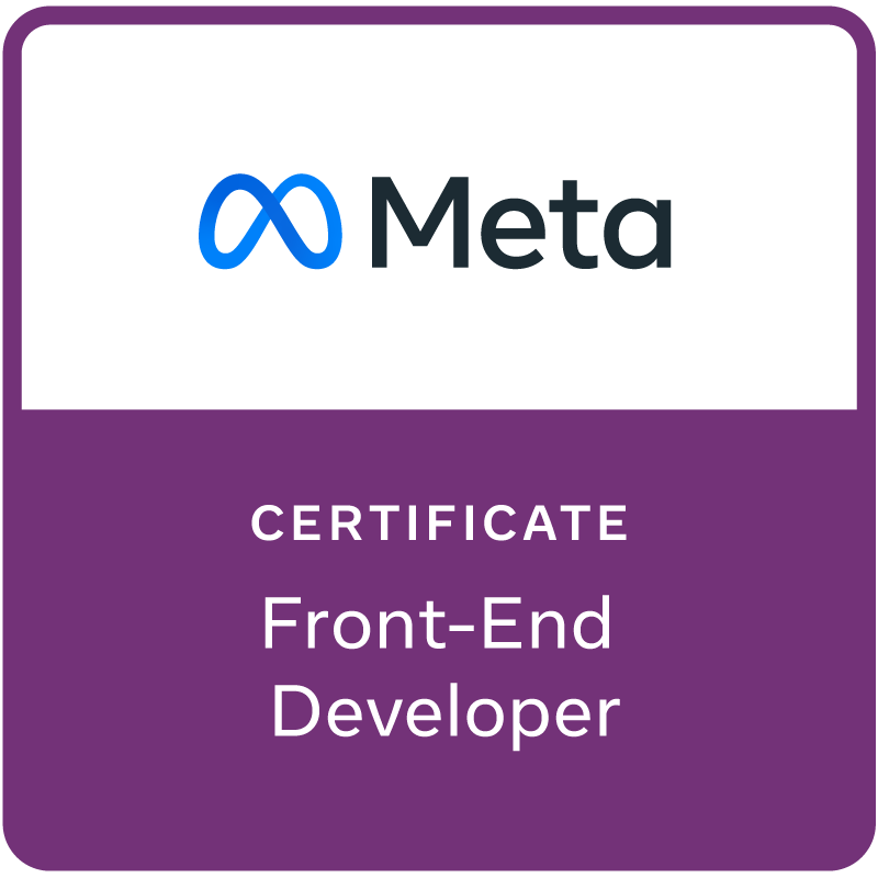 Meta Front-End Developer Badge